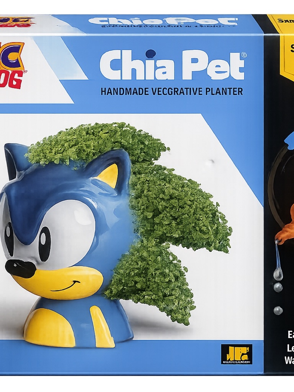New Sonic the Hedgehog Chia Pet -  Classic Handmade Decorative Planter